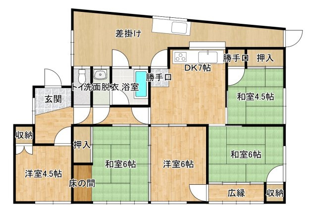 detached 大字波野