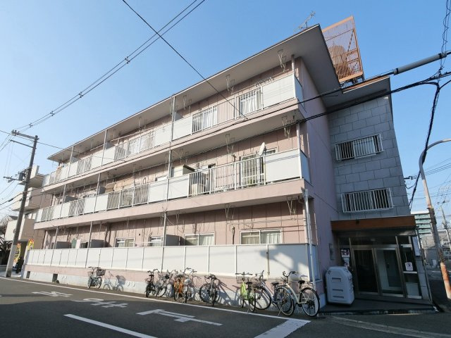 大阪市東住吉区湯里２丁目の賃貸マンションの外観