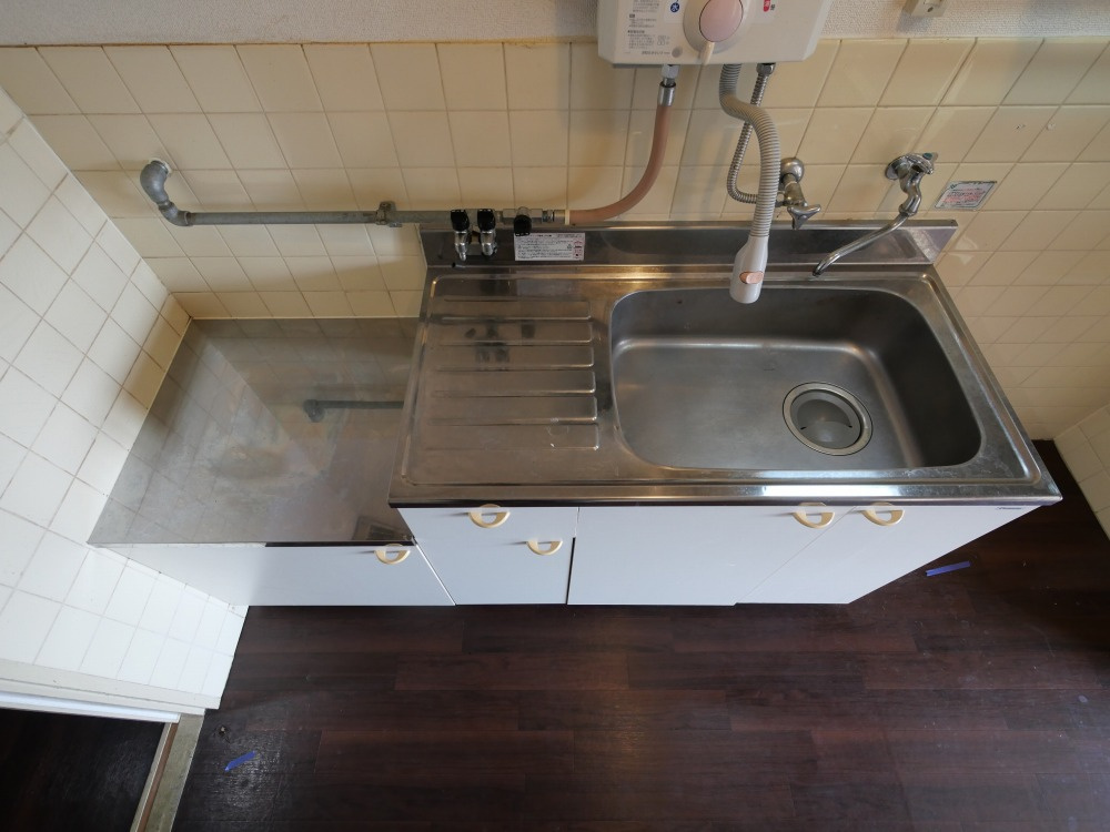 大阪市東住吉区湯里２丁目の賃貸マンションのキッチン