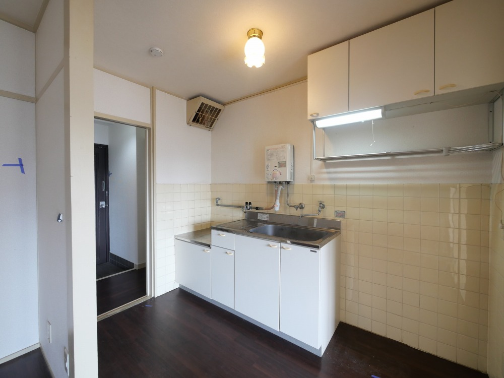大阪市東住吉区湯里２丁目の賃貸マンションのキッチン