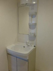 【洗面所】 | レゴキューブ | 忙しい朝には欠かせない洗面所です