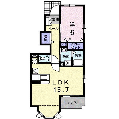 Fiore.Placido蘭の間取り