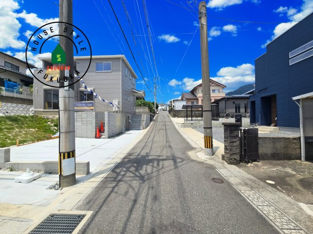 大野城市中3丁目第1-1棟（1号棟）の前面道路含む現地写真|前面道路です。