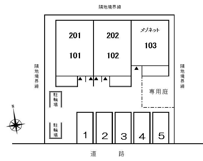 サンシード・Ｂの区画図