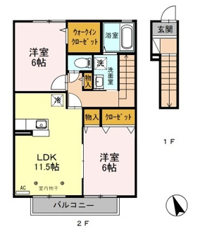 【間取り】 | パレット　Ｃ