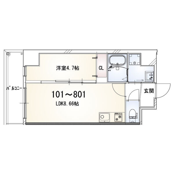 FREEDOM residence藤井寺岡の間取り