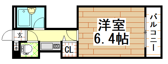 ビラ菱屋西の間取り