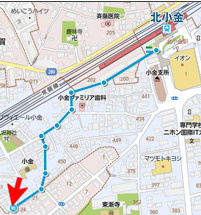 ガレリアサーラ松戸の地図