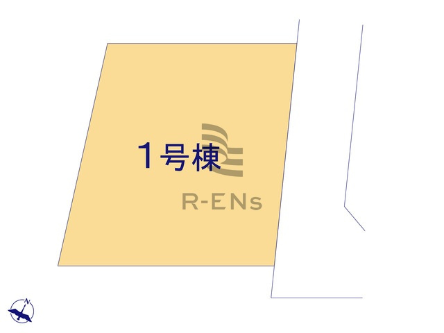 【区画図】 | 西東京市北町３丁目　新築戸建て | ゆとりある敷地は駐車スペース3台分あります