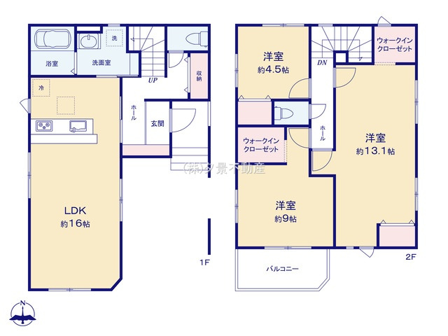 《仲介手数料無料》北区日進町２丁目218新築一戸建てLIGAREの間取り