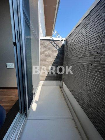 福岡市博多区那珂１丁目のアパートのバルコニー