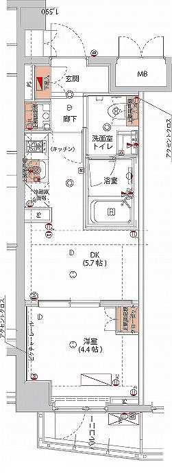 ハーモニーレジデンス神楽坂ヒルズsecondの間取り