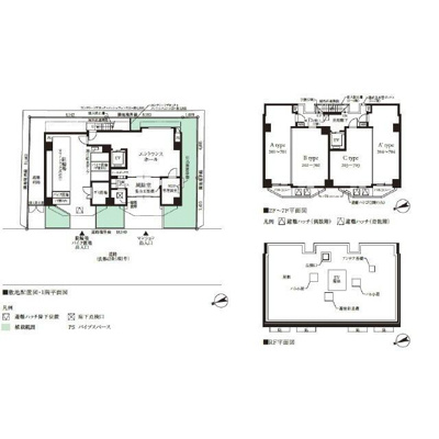 【区画図】 | プレール・ドゥーク向島 |  