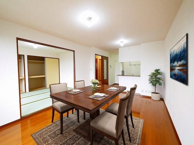 フェリシティーＡ・Ｃの居間・リビング|CGで家具等を配置したもので家具等は含まれません