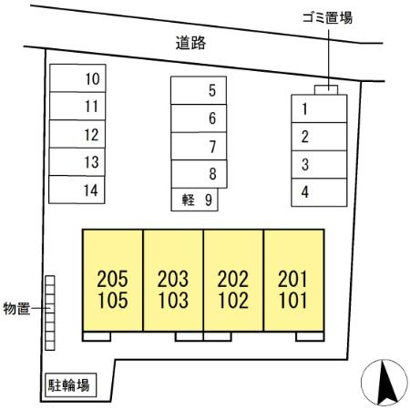 ラクードシャCの区画図