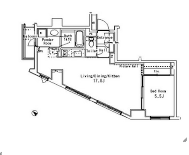 港区赤坂６丁目の賃貸マンション