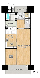 【間取り】 | サンフォーリーフタウン桜ノ宮サンミットコート