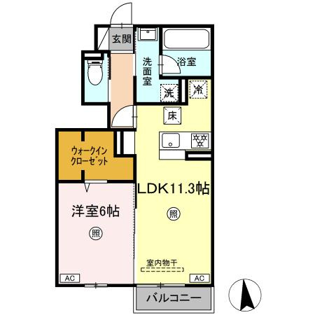 ラクードシャCの間取り