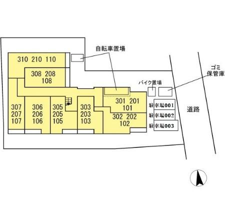 セレスティア東葛西Ⅱの区画図