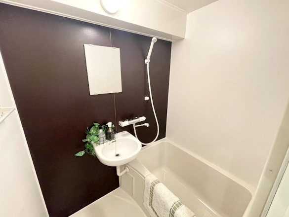 第25長栄壬生HTマンションの浴室|セパレートに改装