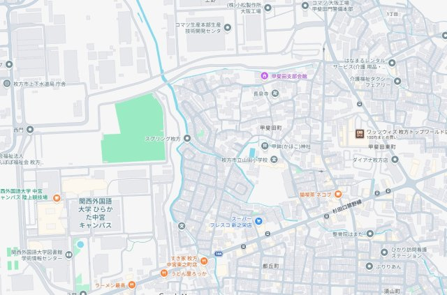 25(土)26(日)29(祝)現地説明会　枚方市甲斐田町　全3邸の地図