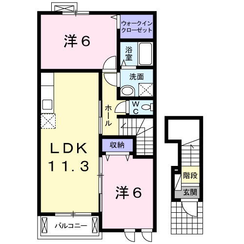 【間取り】 | シャトーアンジュ