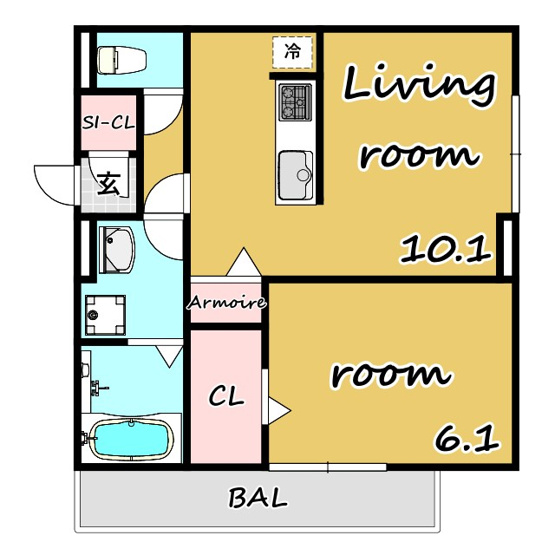 【間取り】 | ムーンダスト美園 | ★ネット無料★オートロック★浴室乾燥★追炊★都市ガス★