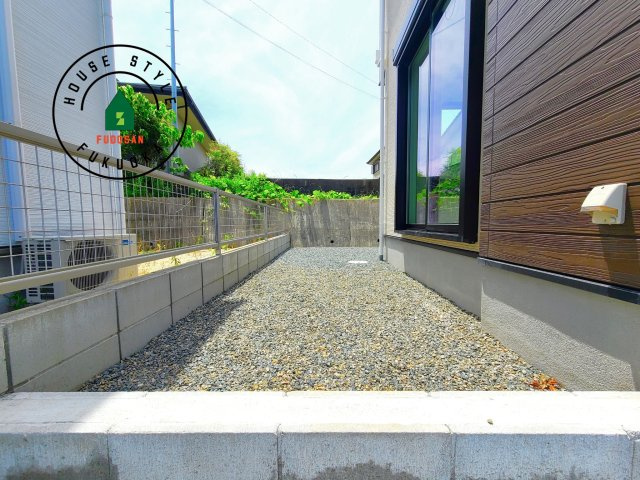 那珂川市今光５丁目第1-4棟（3号棟）　の庭|お庭で自由な時間を過ごせます。