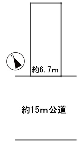 ６６１６４　岐阜市鷺山土地の区画図