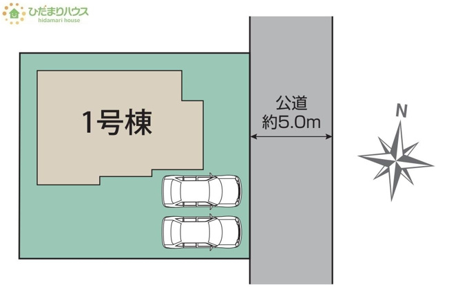 【区画図】 | 牛久市田宮町16期　新築戸建 | 急な来客時にも安心な、並列駐車2台まで可能です(^^♪