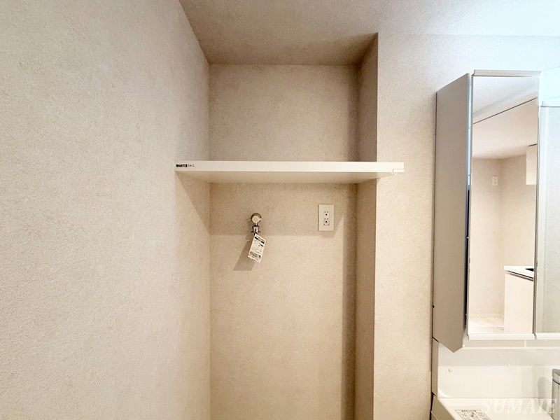 Alivis東十条の収納|洗濯機上収納です☆