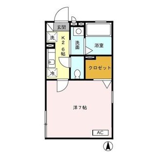 【間取り】 | コスモハイツ　ＡＢ