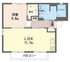 ソレアードⅡの間取り