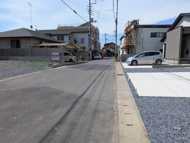 水戸市東台1期の前面道路含む現地写真|前面道路含む現地写真です