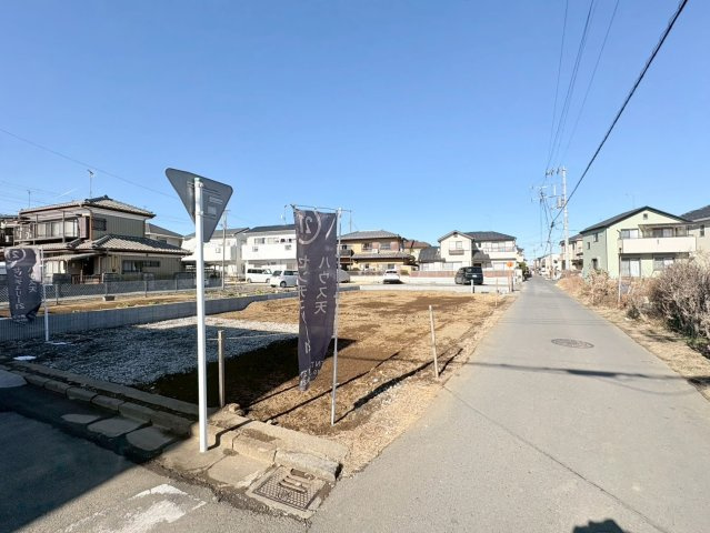 川越市上戸新町　新築分譲　東武東上線『霞ヶ関駅』徒歩10分　【上戸小学区】の前面道路含む現地写真
