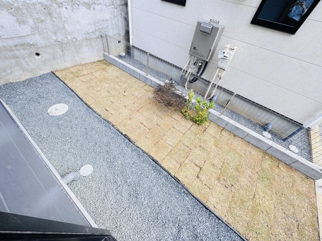 松戸市千駄堀新築戸建（千駄堀１期）の庭|リビング前・南側庭スペース