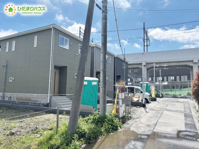 野田市野田第11　新築戸建　1号棟の前面道路含む現地写真|2026年5月完成予定です(^^)/是非お問い合わせ下さい！！