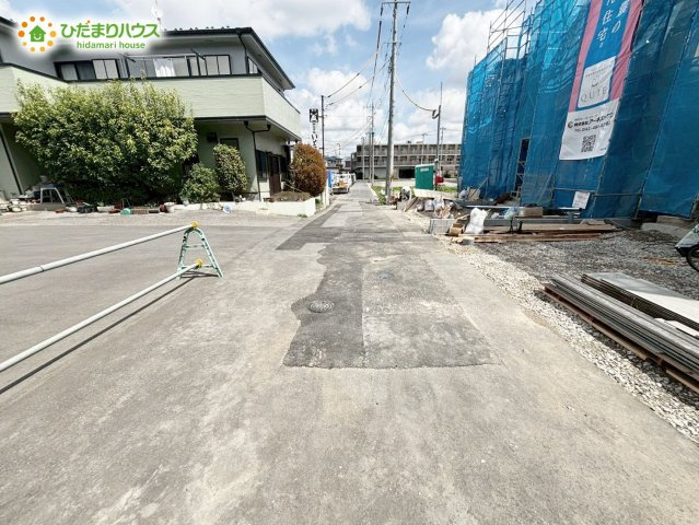 野田市野田第11　新築戸建　1号棟の前面道路含む現地写真|2026年5月完成予定です(^^)/是非お問い合わせ下さい！！