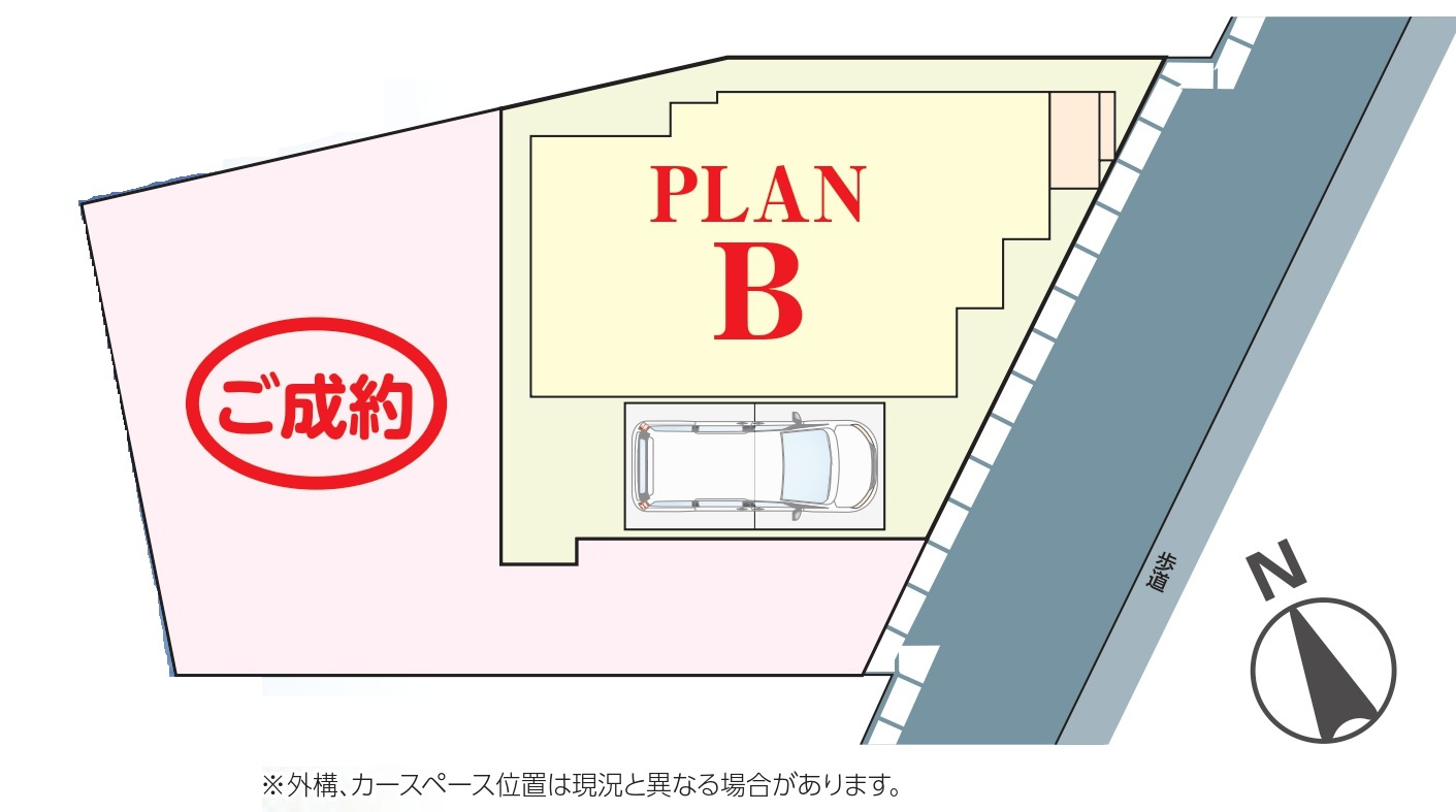 松戸市小山新築戸建【南部小学校：4分】の区画図|最終１棟販売中！