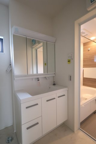 《仲介手数料無料》中央区下落合２丁目12-5新築一戸建てケイアイグレイスの独立洗面台