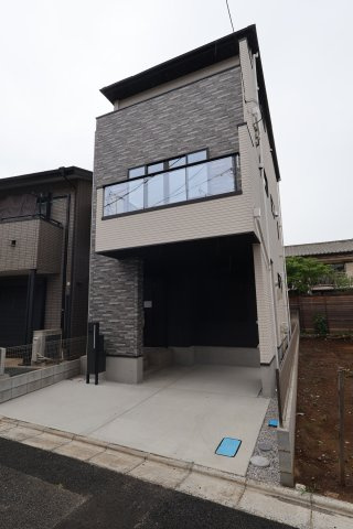 《仲介手数料無料》中央区下落合２丁目12-5新築一戸建てケイアイグレイスの外観|撮影日 2026年6月7日 11:00 曇り