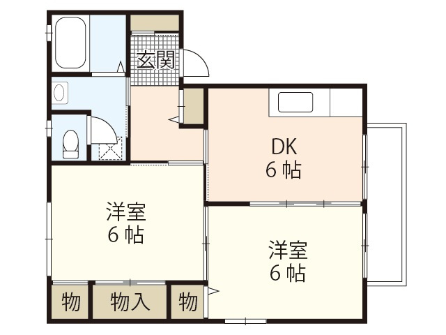 【間取り】 | フローラル東岡山C
