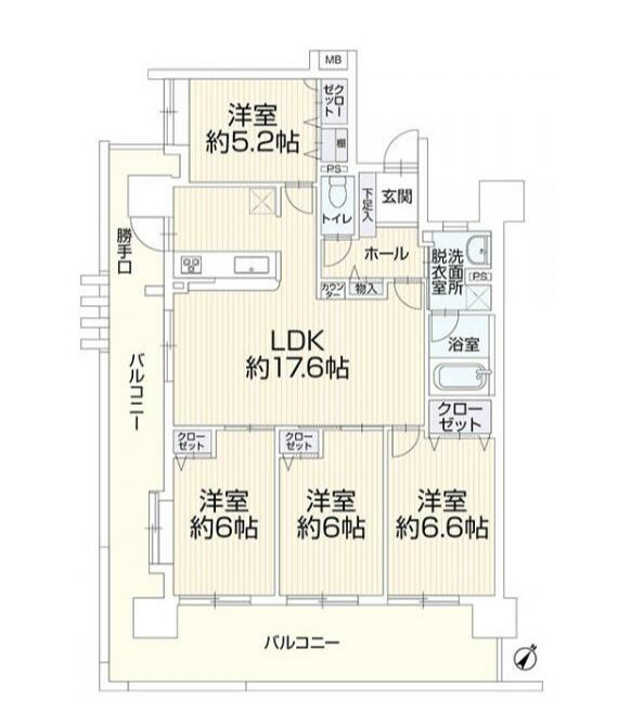 アンピール空港南の間取り