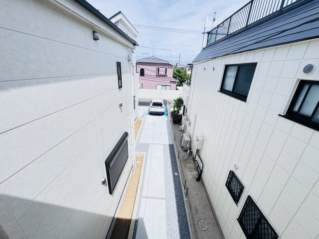 松戸市古ケ崎２丁目新築戸建【北部小学校：9分】の展望|バルコニーより道路側眺望