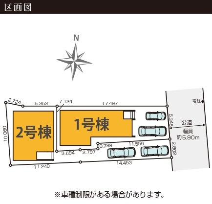 KIS松戸市古ヶ崎7期の区画図
