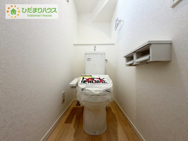いわき市小名浜下神白第３　新築戸建　2号棟のトイレ|トイレは1F、2F共に完備！取り合いになることがありませんね(^^)/