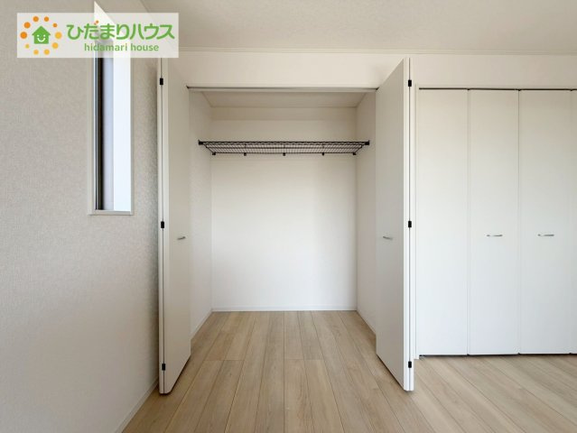 いわき市小名浜下神白第３　新築戸建　2号棟の収納|居室にゆとりが持てるクローゼット付き♪