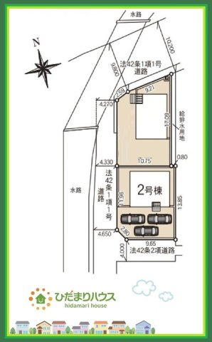 いわき市小名浜下神白第３　新築戸建　2号棟の区画図|スーパー・薬局が近く、お買い物にも便利な住環境は、長く快適に暮らせます(^^)/