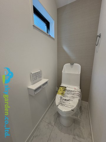 茅ヶ崎市緑が浜　新築戸建　全2棟1号棟のトイレ|トイレも気になるポイント
