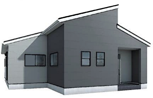 【外観パース】 | Livele Garden.S　加須市日出安　新築戸建　全3棟　1号棟 | 1号棟